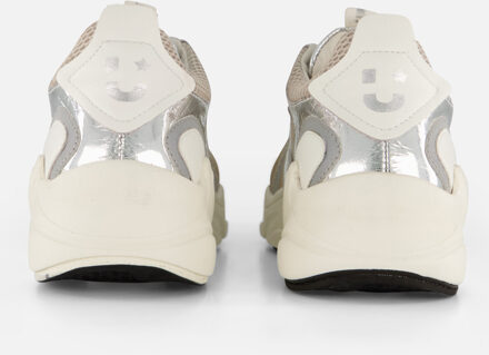 Muyters Metallic Sneakers zilver Leer - 35,36,37,38