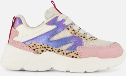 Muyters Sneakers Leopard blauw Leer - 26,27,28,29,30,31,32,33