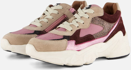 Muyters Sneakers roze Leer Taupe - 32,33,34,35
