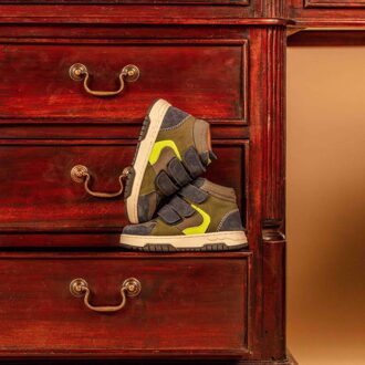 Muyters Velcro Sneakers blauw Leer - 24,25,26