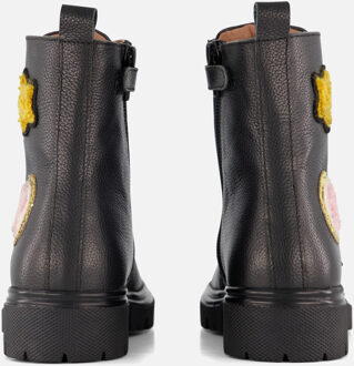 Muyters Veterboots zwart Leer - 24,25,26,27,28,29,30,31,32,33,34,35