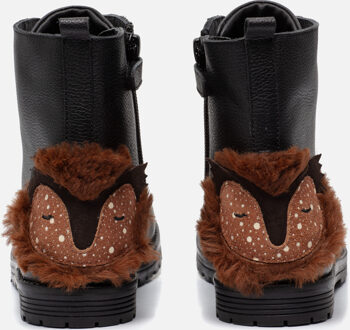 Muyters Veterboots zwart Leer - 26,27,28,29,30,31,32,33,34