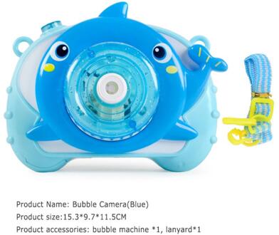 Muziek Bubble Blower Machine Kinderen Elektrische Dolfijn Krab Bubble Machine Speelgoed Lichte Muziek Vierkante Speelgoed Elektrische Bubble Machine 01 blauw dolfijn