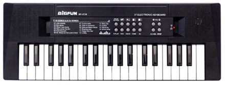 Muziek Speelgoed Kids Piano 37 Toetsen Mini Elektronische Orgel Muzikale Piano Onderwijs Toetsenbord Met Microfoon Educatief Speelgoed Voor Kinderen zwart