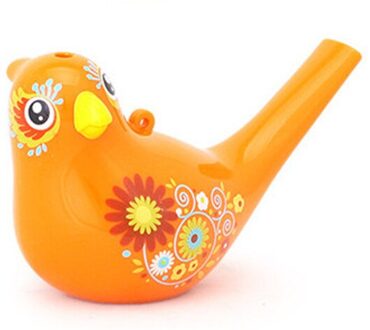 Muziek Speelgoed Water Vogel Fluitje Kind Vroege Onderwijs Kinderen Kleur Speelgoed Muziekinstrument Bad Tijd Oranje