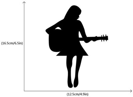 Muziek Switch Decals Sticker Viool Meisje Muursticker Decoratie Vinyl Muurtattoo Klasse Kamer Home Decor #040501