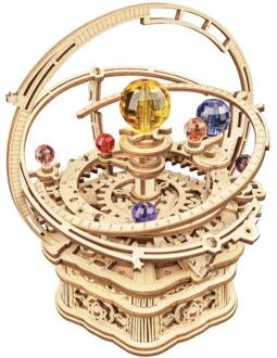 Muziekdoos Creatieve Handwerk Tafel Top Ornamenten Creatieve Houten Gemonteerd Diy Muziekdoos Model Mechanische Muziekdoos