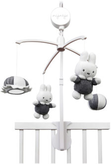 muziekmobiel gebreid - grijs