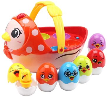 Muzikale Paaseieren Speelgoed Kip Stapelen Eieren Voor 1 2 3 Jaar Oude Baby & Peuter Geluid Speelgoed Zuigelingen Verjaardag