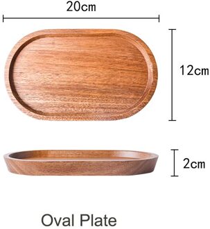 Muzity Vierkante Massief Houten Plaat Dessert Taart Plaat Houten Schotel Thee Dienblad Hele Acacia Hout Servies Set ovaal plate