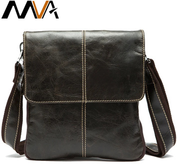 MVA men's shoulder bag for men oil leather small messenger bag men's genuine leather male crossbody bags for men handbag 8006
