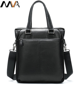 MVA Mens Genuine Leather Shoulder Bag Casual Vintage Man Crossbody Messenger Bag Large Male Business Handbag For 9.7" IPAD 8846