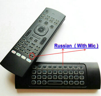 MX3 Backlight Voice Air Mouse Toetsenbord Russisch Engels 5 Ir Leren Toetsen Voor Android Smart Tv Box Pc Pk G30 g30s Afstandsbediening Russia met Mic