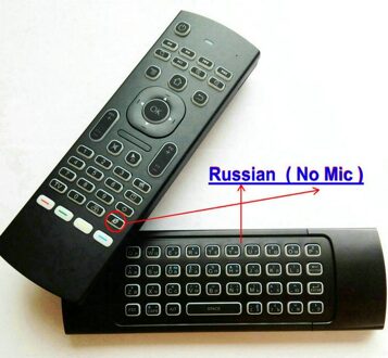 MX3 Backlight Voice Air Mouse Toetsenbord Russisch Engels 5 Ir Leren Toetsen Voor Android Smart Tv Box Pc Pk G30 g30s Afstandsbediening Russia nee Mic