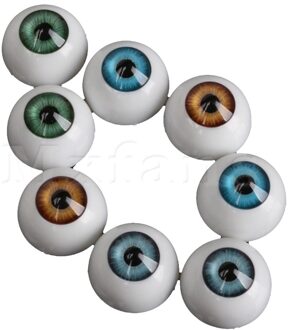 Mxfans 8 STKS 20mm Half Ronde Acryl Pop Beer Craft Plastic Ogen Oogbol voor Halloween