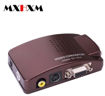 Mxhxm Av Naar Vga Converter Set-Top Box S Terminal Video Tv Computer Monitor Video