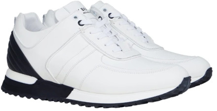 My Brand Full Leather Sneakers Heren Wit/Zwart My Brand , White , Dames - 40 EU