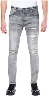 My Brand Heren Lichtgrijze Ripped Jeans My Brand , Gray , Heren - W30,W36