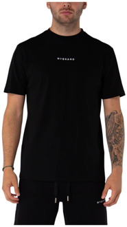 My Brand Regenboog College T-shirt in zwart My Brand , Black , Heren - Xl,L,M,S