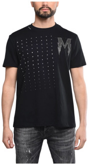 My Brand Zwart Zilver T-Shirt My Brand , Black , Heren - 2Xl,Xl,L,M,3Xl,5Xl,6Xl,4Xl
