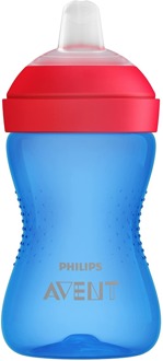 My Grippy zachte tuitbeker 300 ml blauw/rood - 000