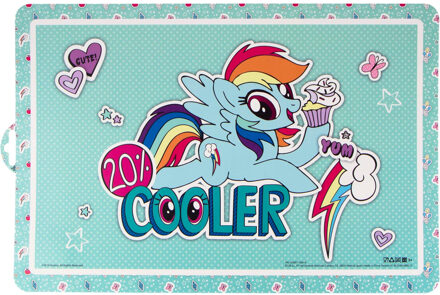 My Little Pony 6x stuks placemats voor kinderen My Little Pony 43 x 28 cm - Eten en knutsel placemats voor meisjes