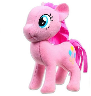 My Little Pony Pluche My Little Pony Pinkie pie speelgoed knuffel roze 13 cm - Knuffeldier