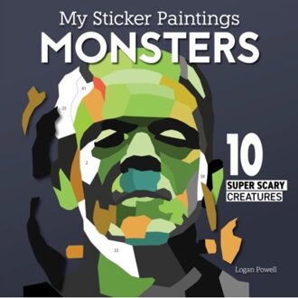 My Sticker Paintings: Monsters - Powell, Logan