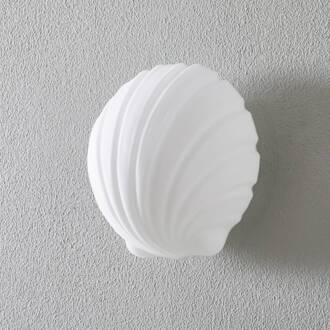 Mydi wandlamp van glas, wit gesatineerd