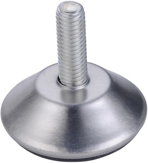 Myhomera 4Pcs Steel Furniture Legs Anti-slip Base Table Cabinet Leg Pad Adjustable Leveling Feet Leveler M8 M10 Screw 13mm-27mm