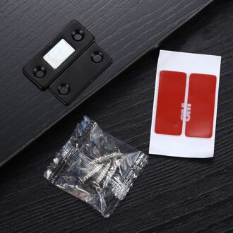 Myhomera 8 Sets Sterke Magnetische Deurdranger Kabinet Deur Vangsten Klink Meubels Deuren Magneet Stop Kast Ultra Dunne zwart 8 Sets