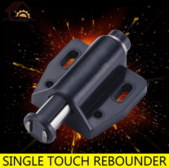 Myhomera Cabinet Stopper Strong Magnetic Push to Open Touch Catch Stop Quiet Damper Buffer Kitchen Cupboard Door Magnet Black