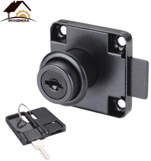 Myhomera Drawer Locks with 2 Keys Cabinet Lock Rolled Steel Mailbox Office Desk Letter Box Furniture Hardware Cam Locks DIY