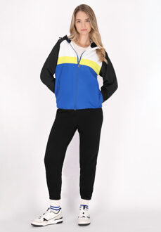 MYMO Anorak Dames Koningsblauw kleurblok Veelkleurig - 2XL