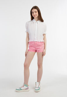 MYMO blouse met korte mouwen Dames wit - maat