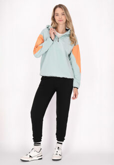 MYMO Blouson Dames Pastel mint kleurblok - maat L