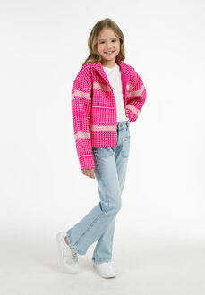 MYMO Blouson Meisje roze wol wit - 8J / 128cm