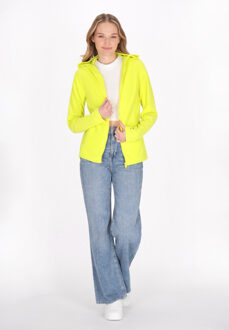 MYMO Fleece jas Dames kalk Limoengroen - M