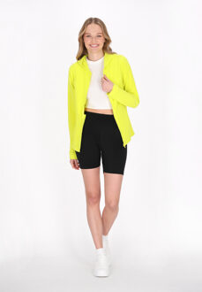 MYMO Fleece jas Dames kalk Limoengroen