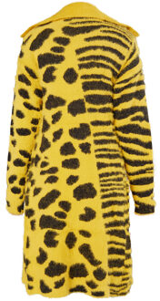 MYMO Gebreid vest Dames donkergeel - maat S