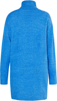 MYMO Gebreide jurk Dames Hemelsblauw - maat