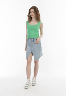 MYMO Gebreide top Dames lichtgroen - maat L