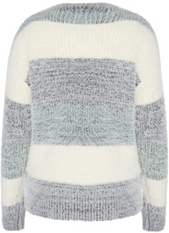 MYMO Gebreide trui Dames Crème veelkleurig - maat S