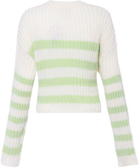 MYMO Gebreide trui Dames GEBROKEN WITTE LIMOEN - maat M/L