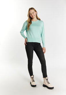 MYMO Gebreide trui Dames Lagune Munt Turquoise - XS