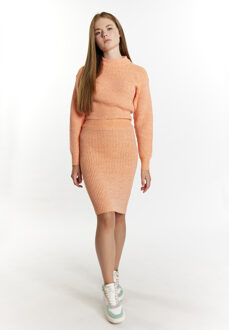 MYMO Gebreide trui Dames oranje - maat XL