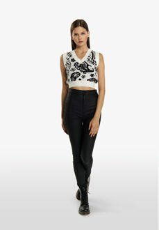 MYMO gebreide trui Dames wit - S