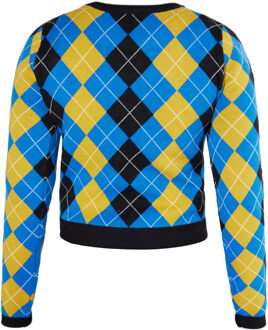 MYMO Gebreide trui Dames Zwart Blauw Veelkleurig - S