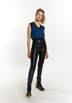 MYMO gebreide trui Dames Zwart-Blauw Zwart/blauw - M