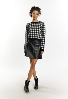 MYMO Gebreide trui Dames zwart wit Zwart/wit - XS